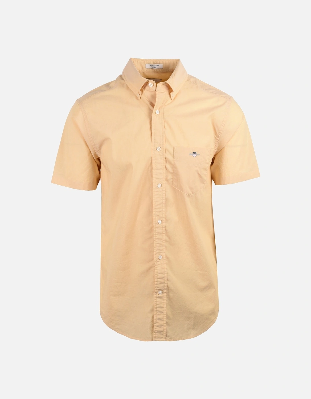 Reg Poplin Short Sleeve Shirt Dusty Yellow, 5 of 4