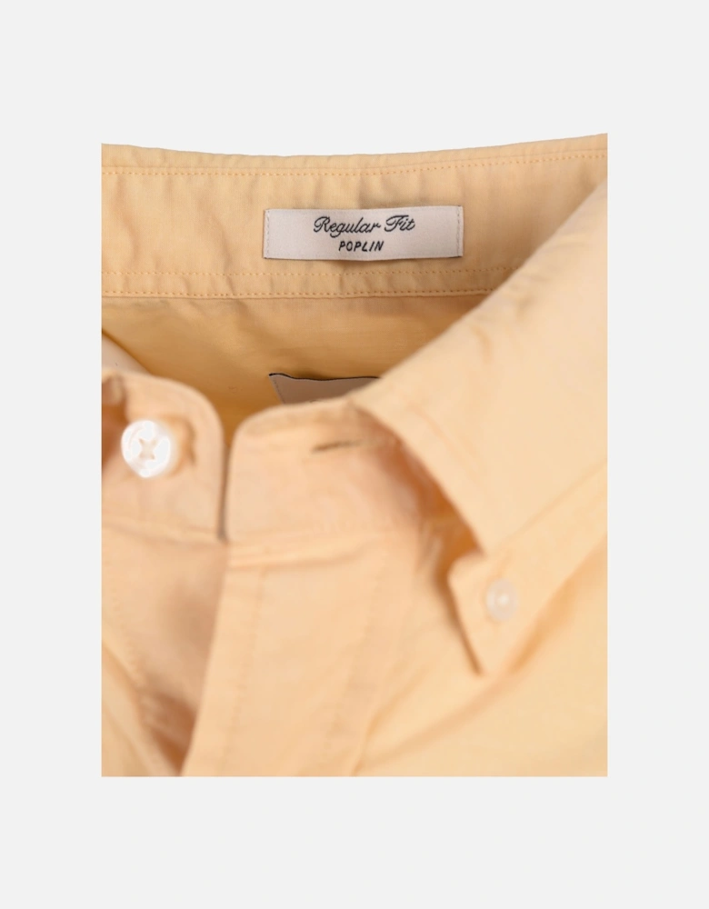 Reg Poplin Short Sleeve Shirt Dusty Yellow