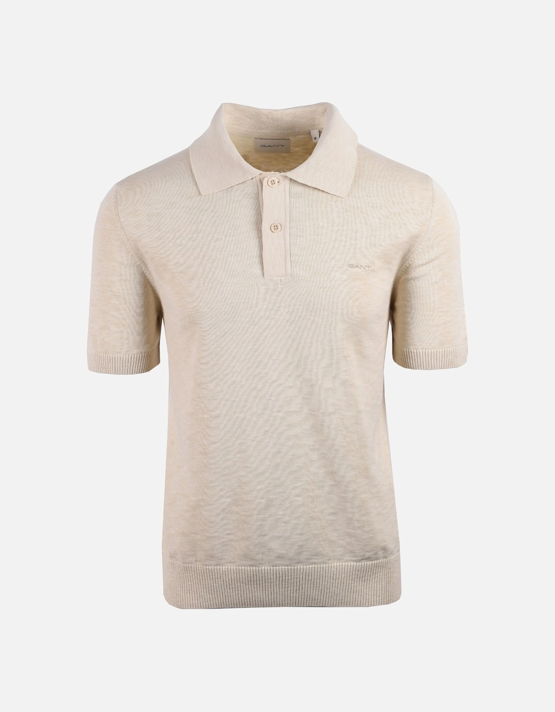 Cotton Flame Short Sleeve Polo Silky Beige, 4 of 3