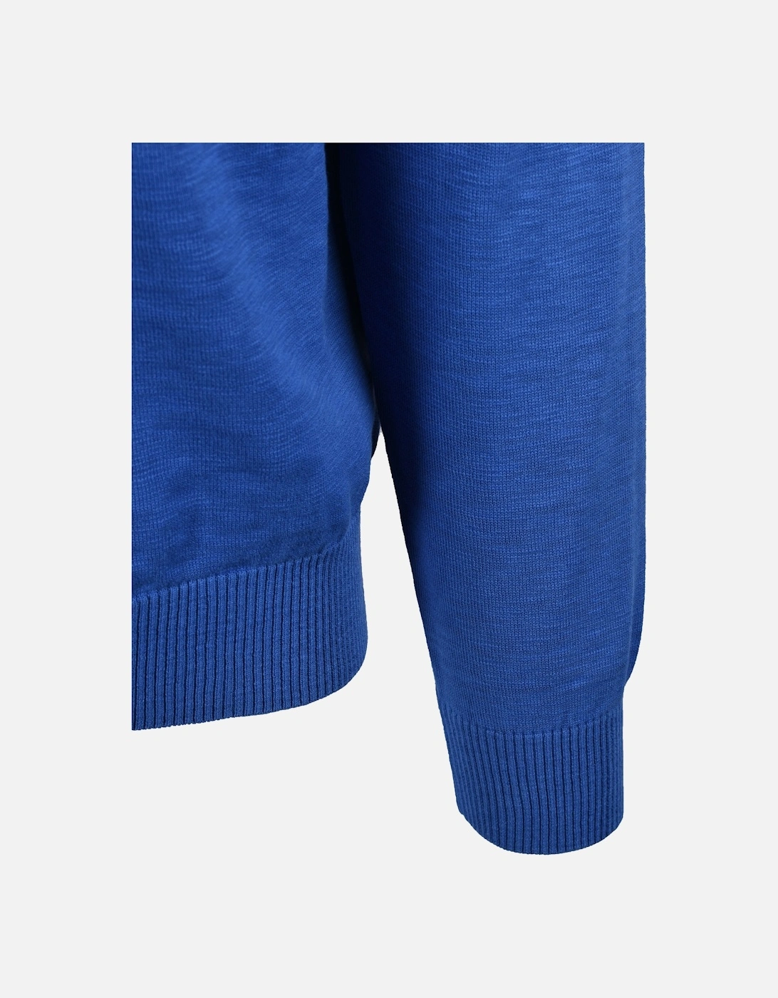 Cotton Flamme C-neck Knitwear Rich Blue