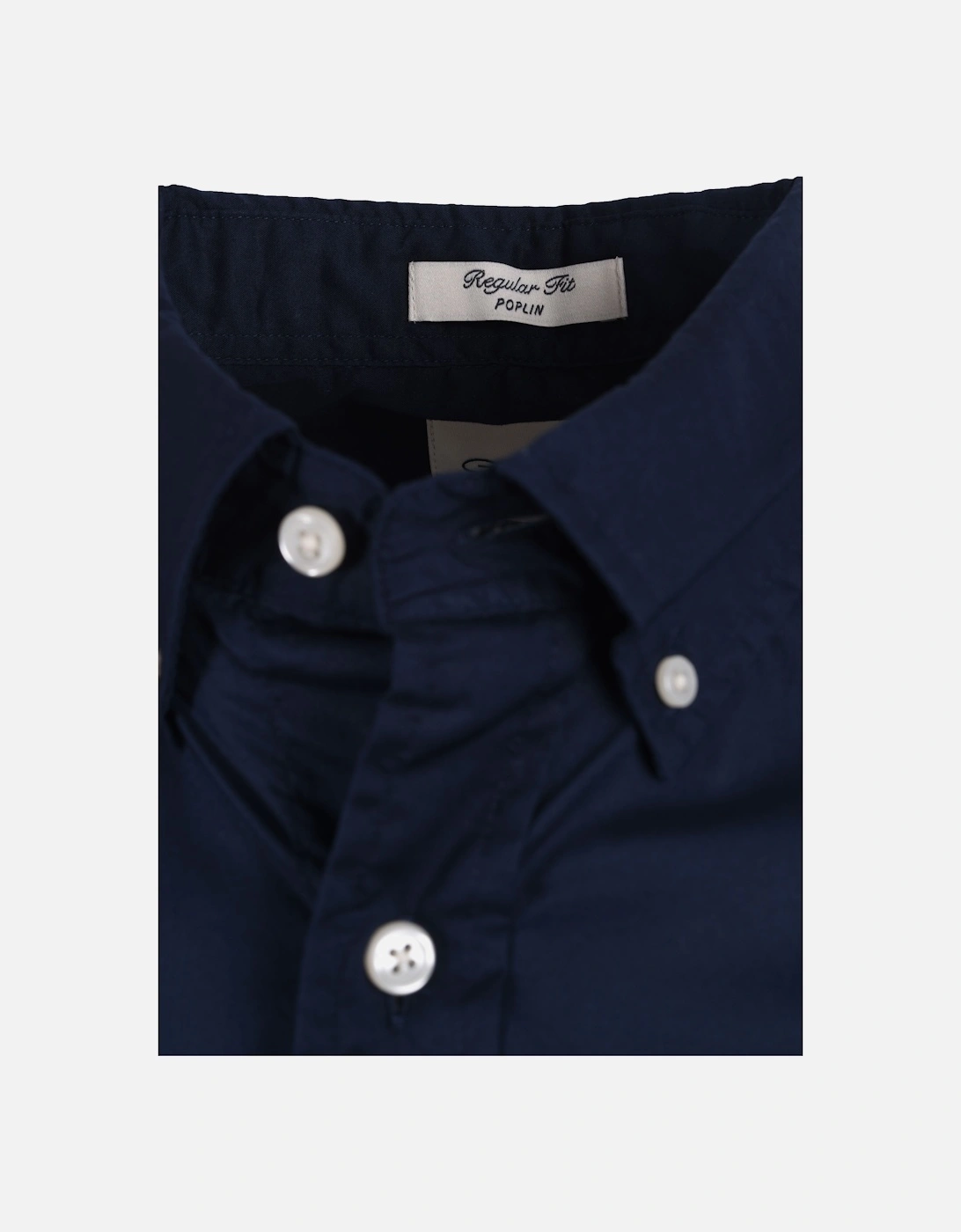 Reg Poplin Short Sleeve Shirt Marine