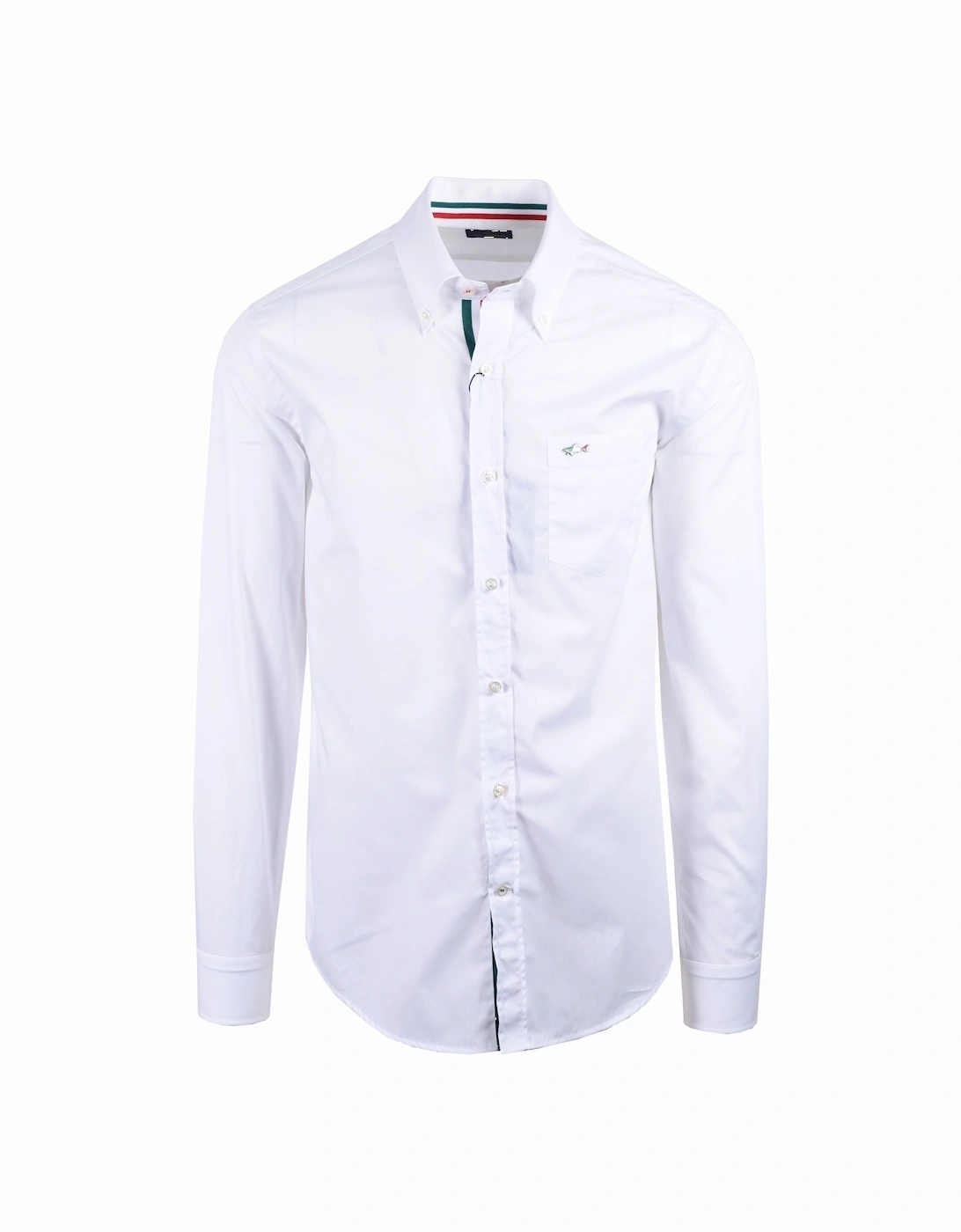 Paul And Shark Button Down Collar Cotton Shirt White, 4 of 3