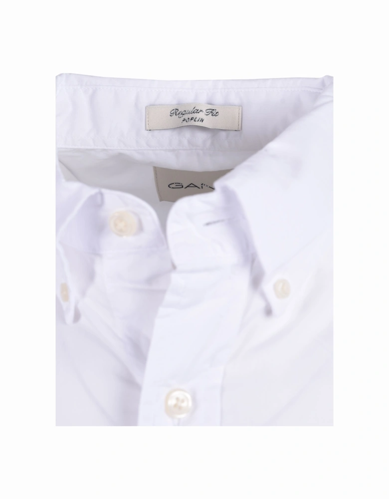 Reg Poplin Short Sleeve Shirt White