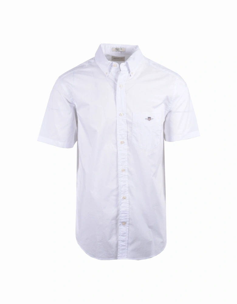 Reg Poplin Short Sleeve Shirt White