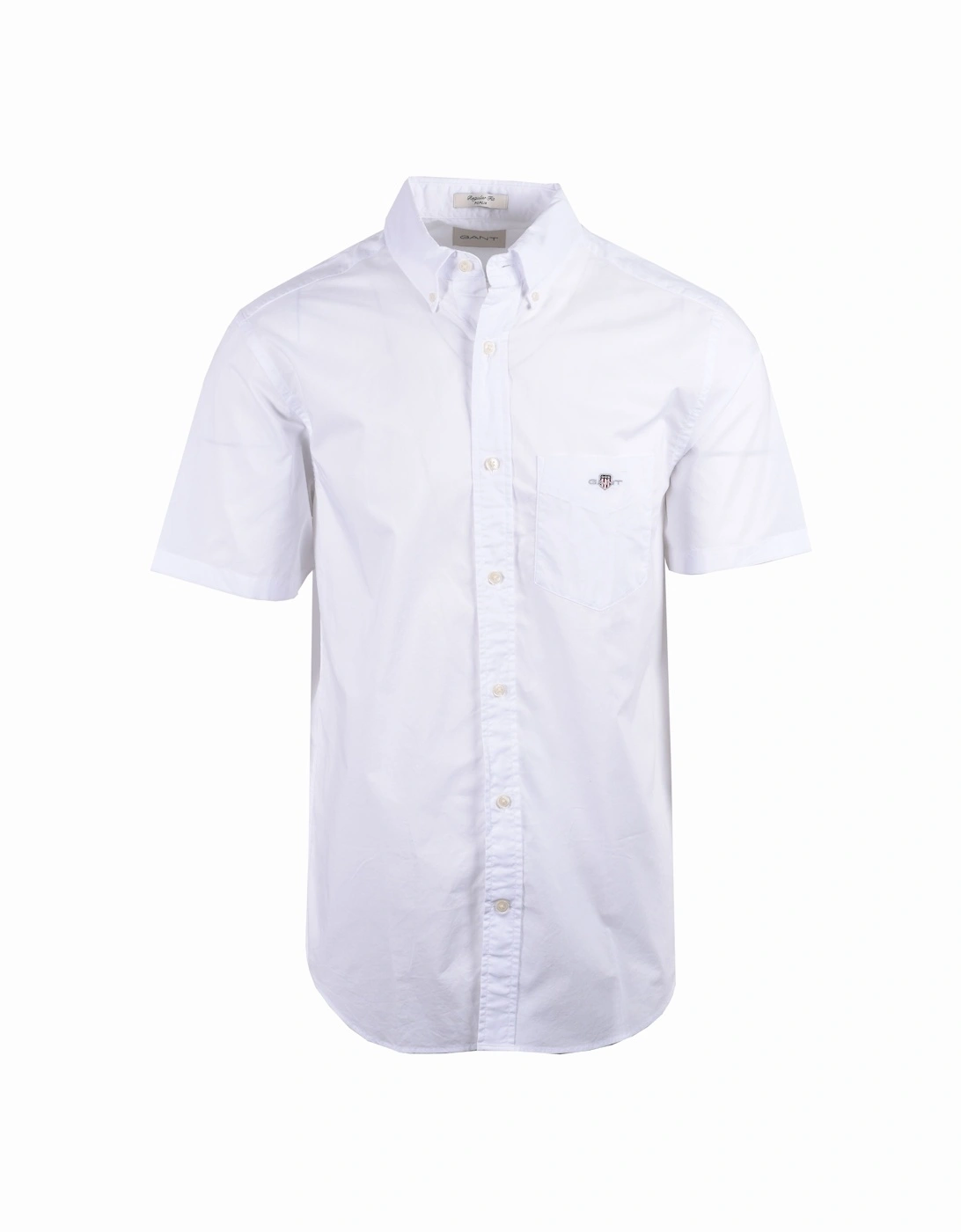 Reg Poplin Short Sleeve Shirt White, 5 of 4