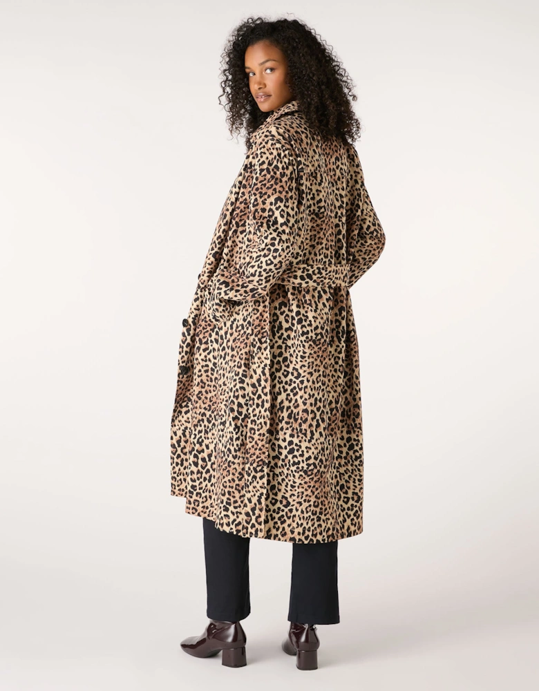 Valencia Cheetah Printed Trench