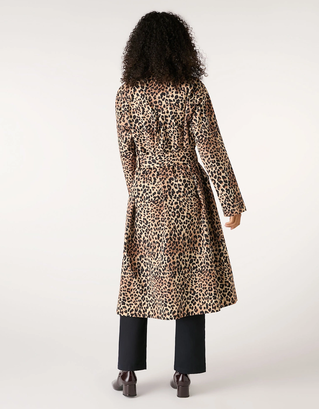 Valencia Cheetah Printed Trench