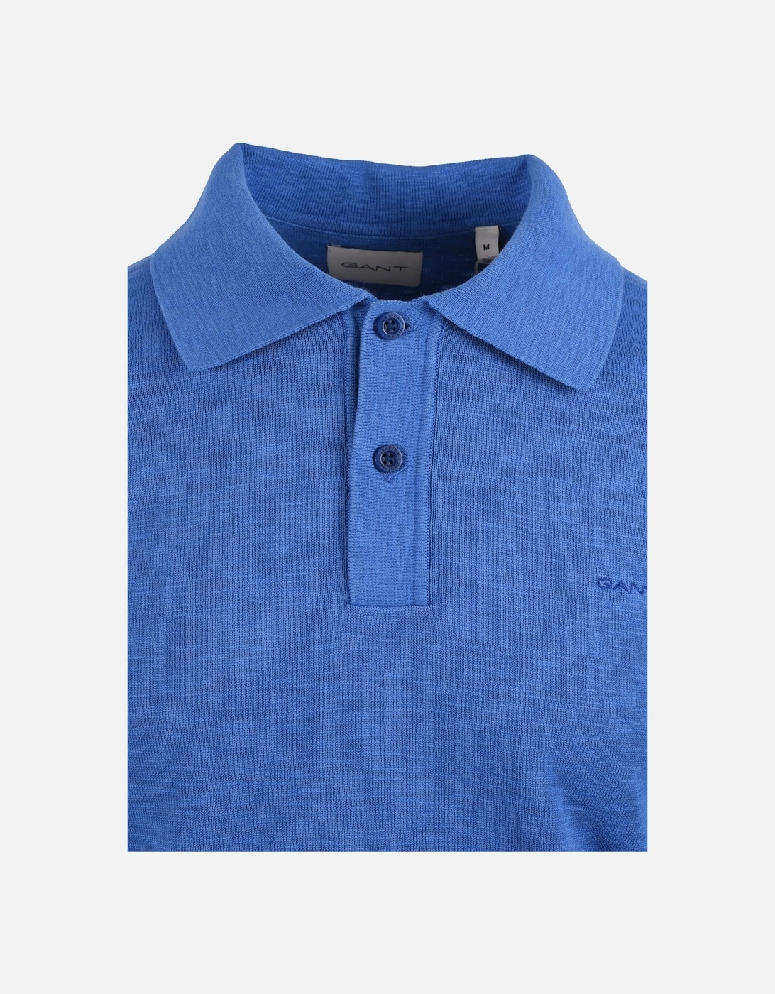 Cotton Flamme Short Sleeve Polo Rich Blue