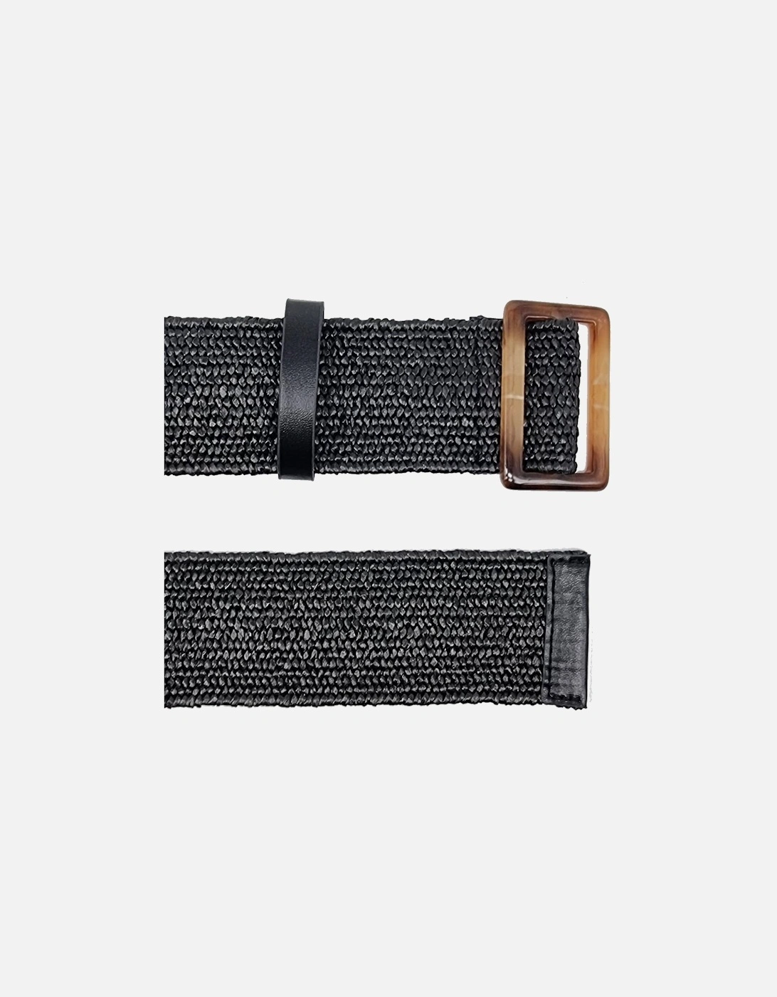 Kylie Woven Belt in Black