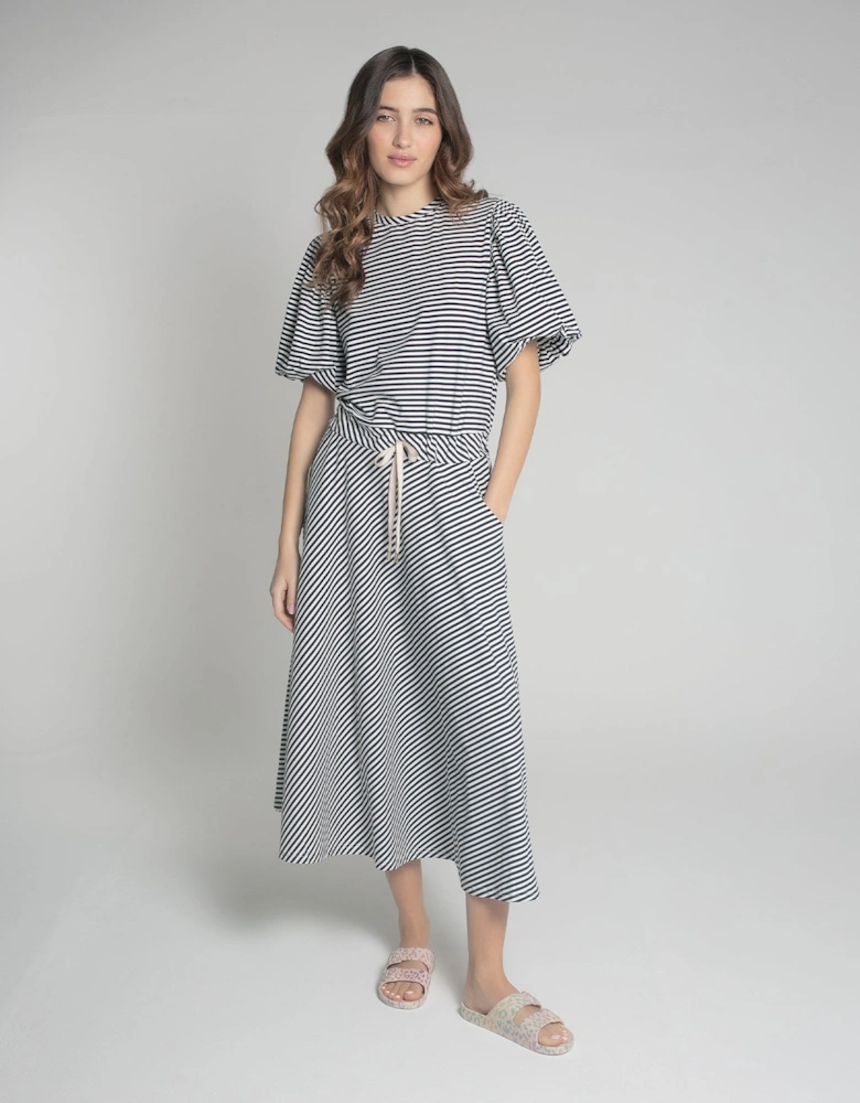Frith Dress in Navy Mix
