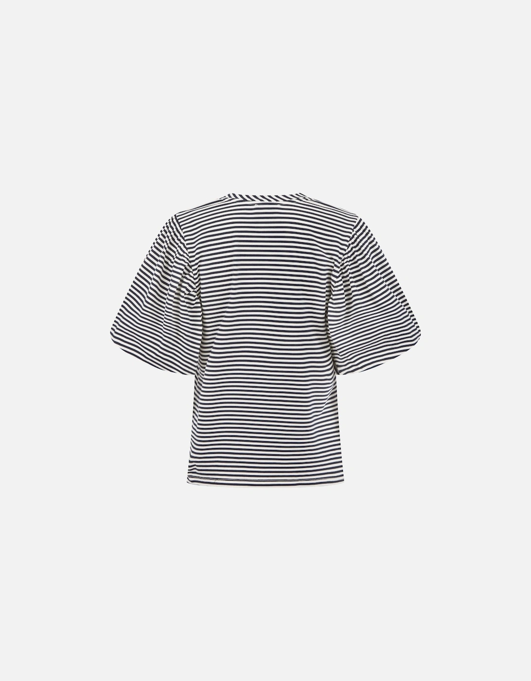 Rhea Top in Navy and White Stripe