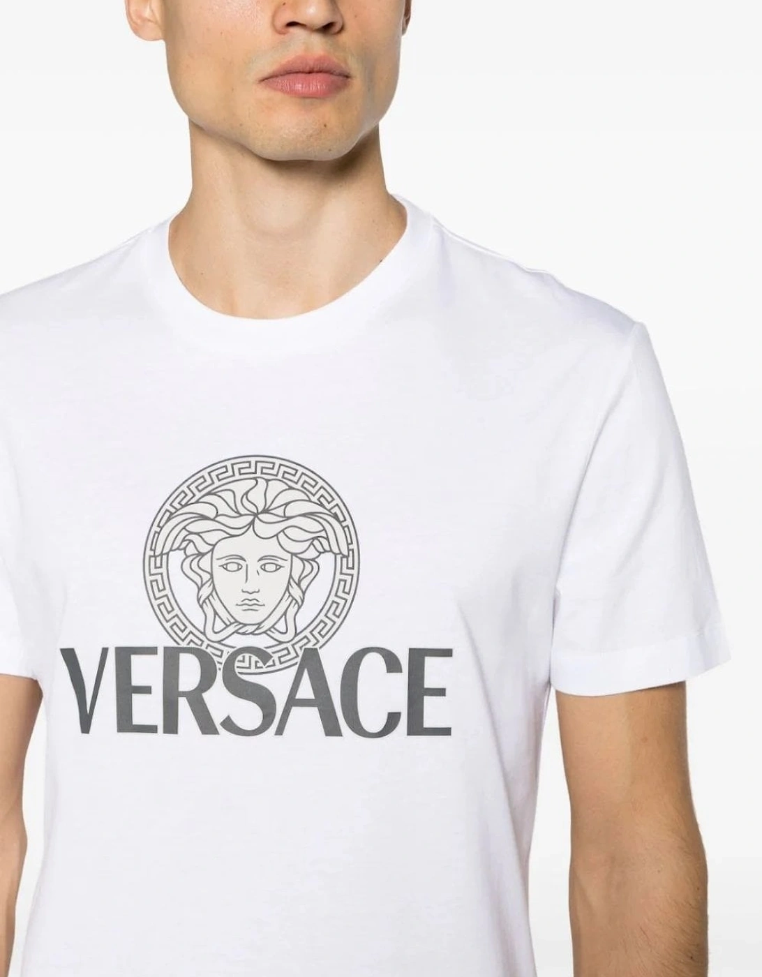 Medusa Compact Cotton T-shirt White