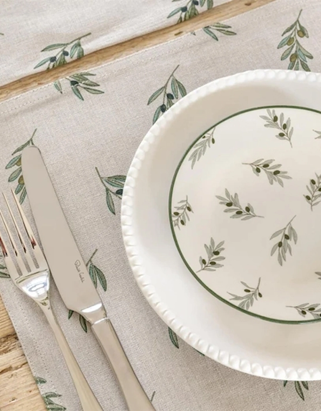 Olive Linen Placemat (Set of 2)