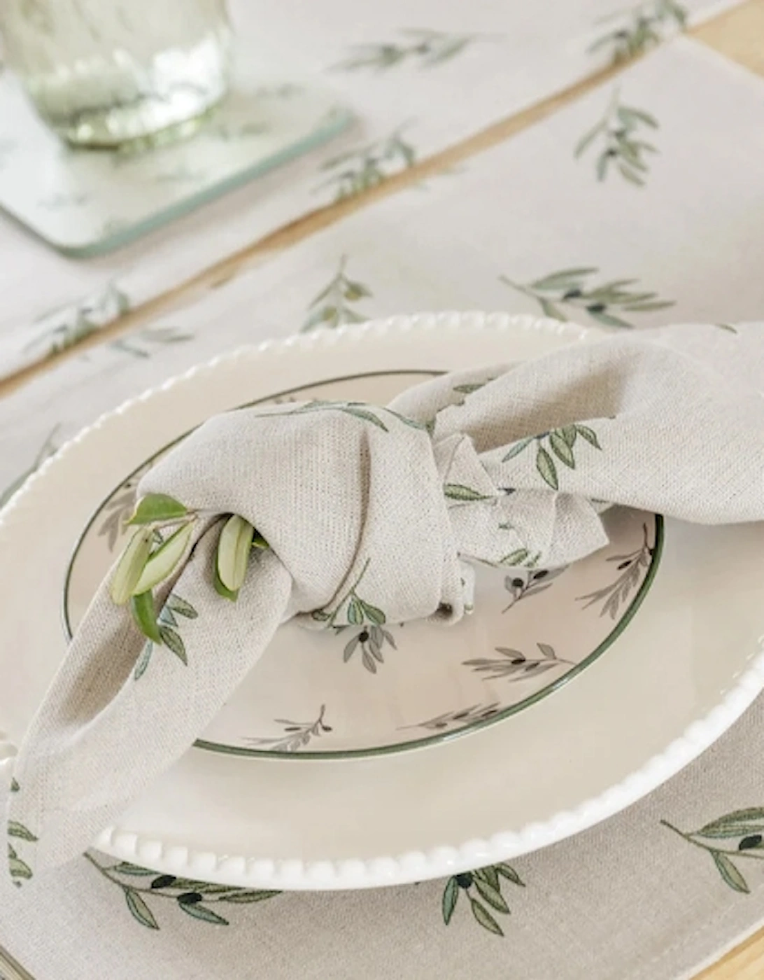 Olive Linen Placemat (Set of 2)