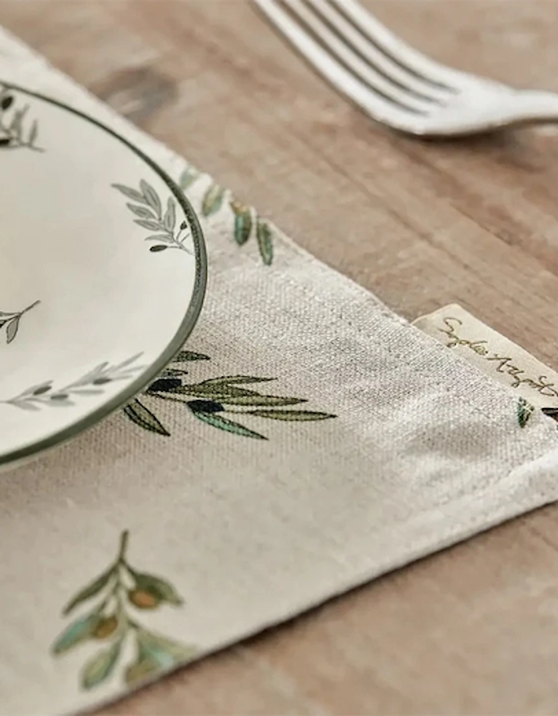 Olive Linen Placemat (Set of 2)