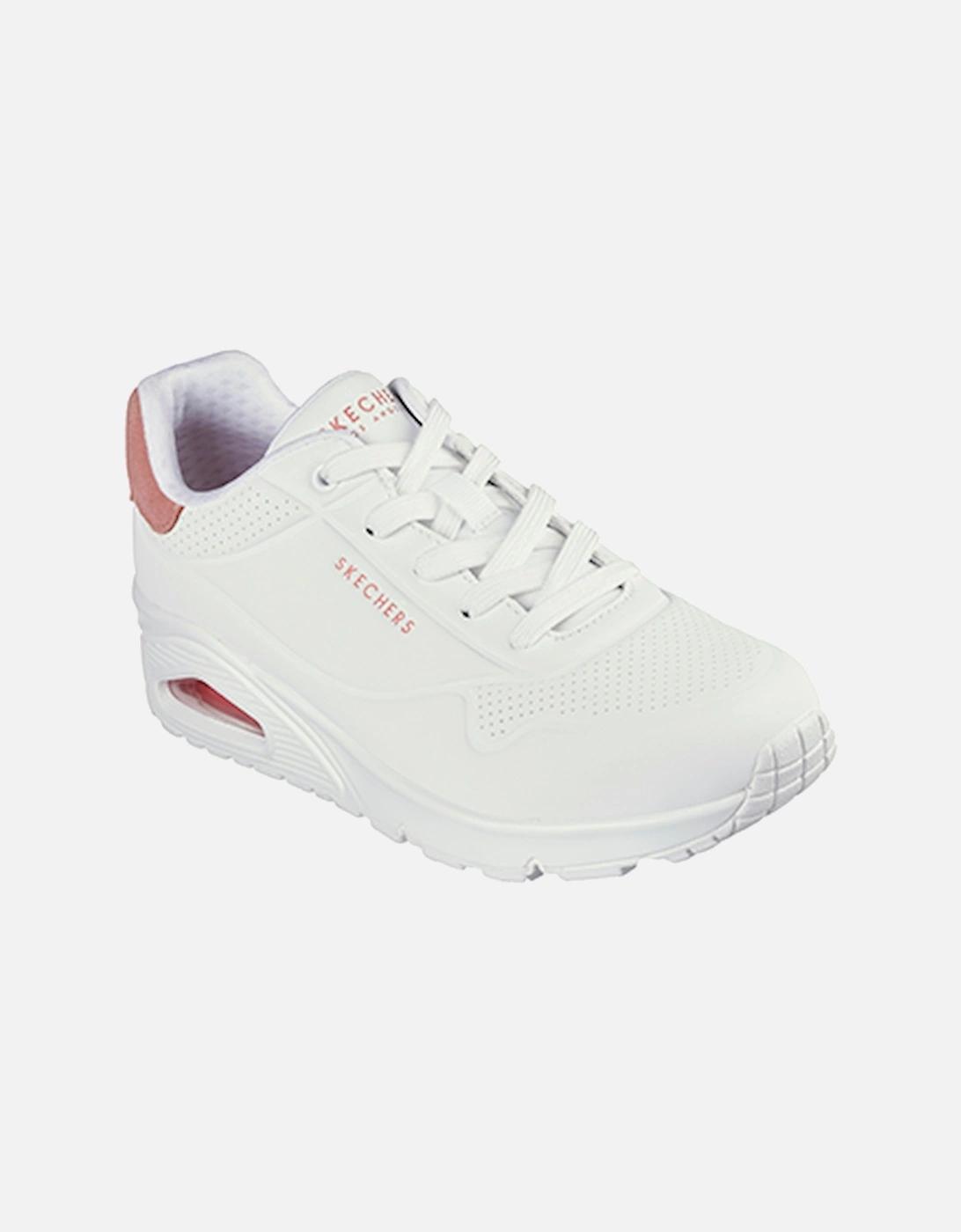 Women's Uno Pop Back Durabuck Sneaker White Coral, 6 of 5