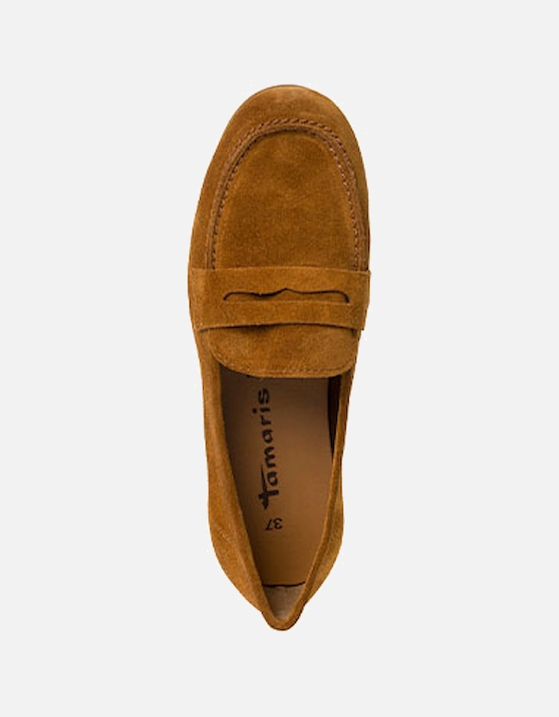 Women's Leather Slip On Shoe Cognac