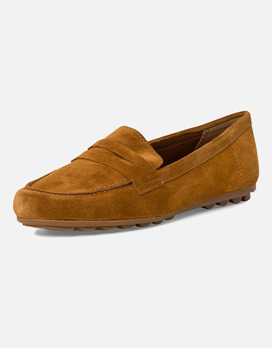 Womens Leather Slip On Shoe Cognac, 6 of 5