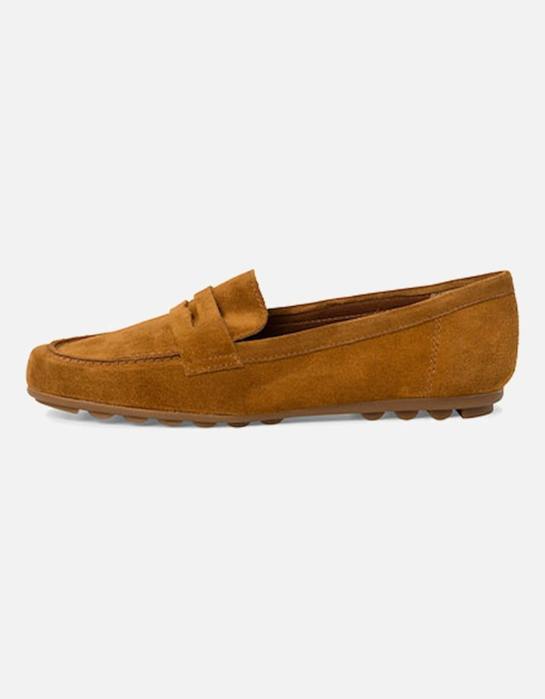 Women's Leather Slip On Shoe Cognac