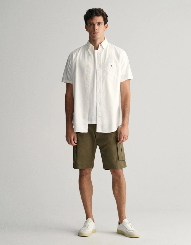 Mens Regular Fit Short Sleeve Oxford Shirt