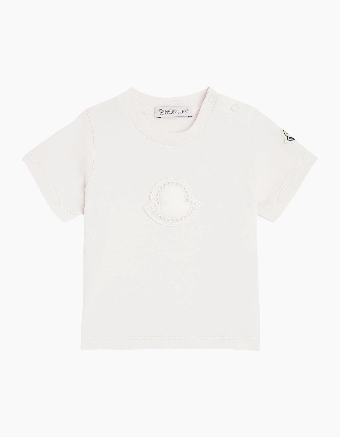 Moncler Baby Logo T-shirt Pink - Size: 12/18