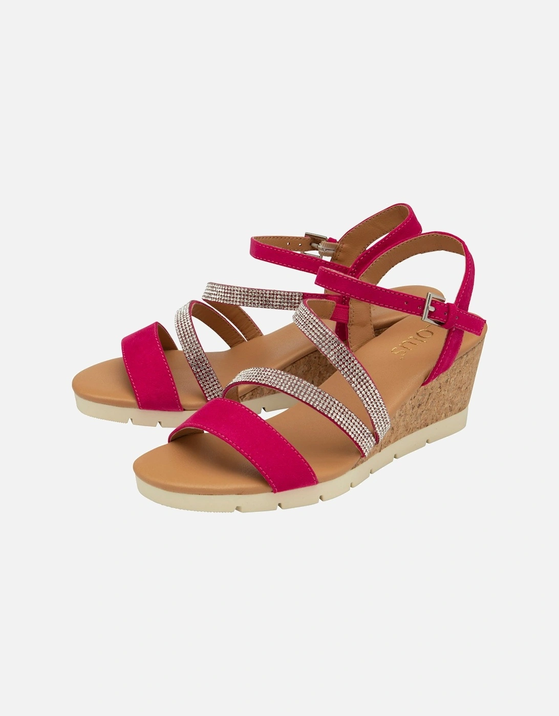 Goldie Womens Wedge Sandals