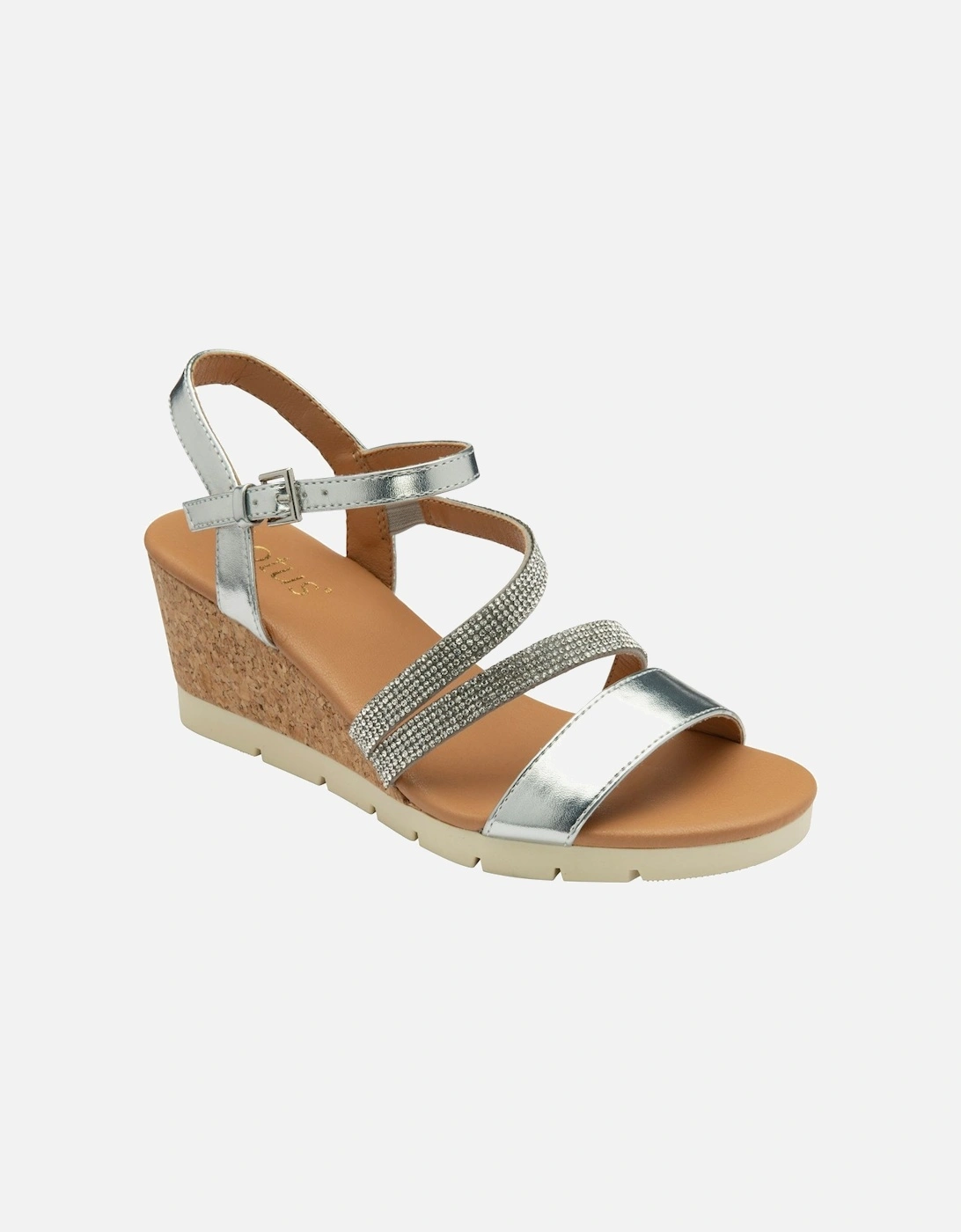 Goldie Womens Wedge Sandals, 5 of 4