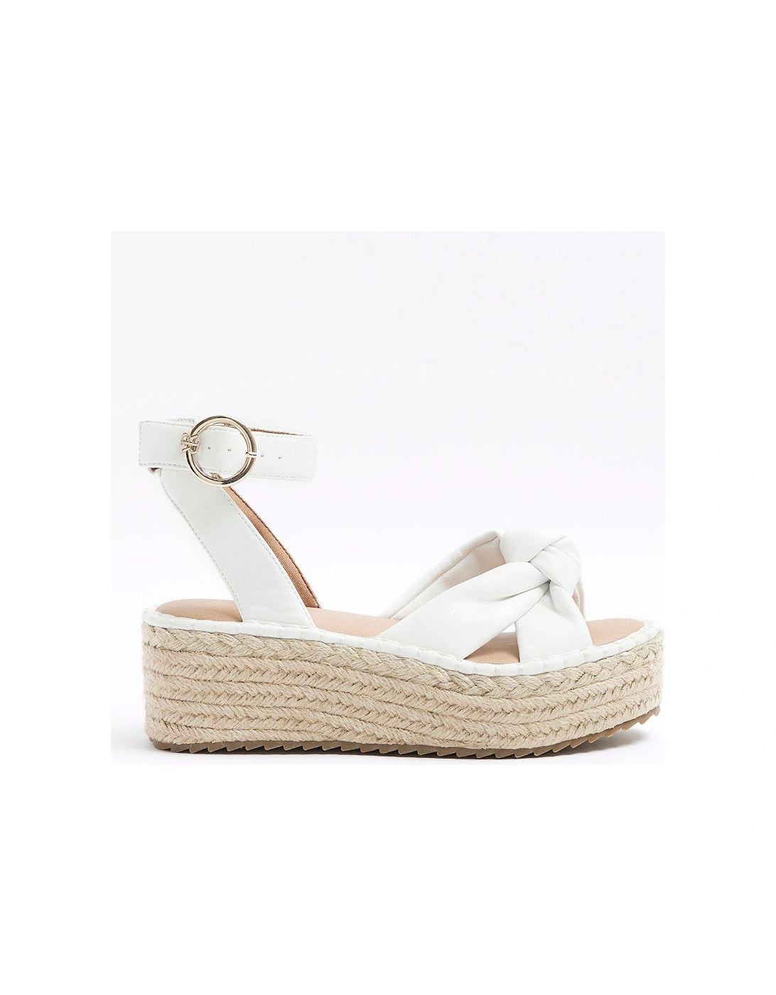 Two Part Espadrille Sandal - White, 3 of 2