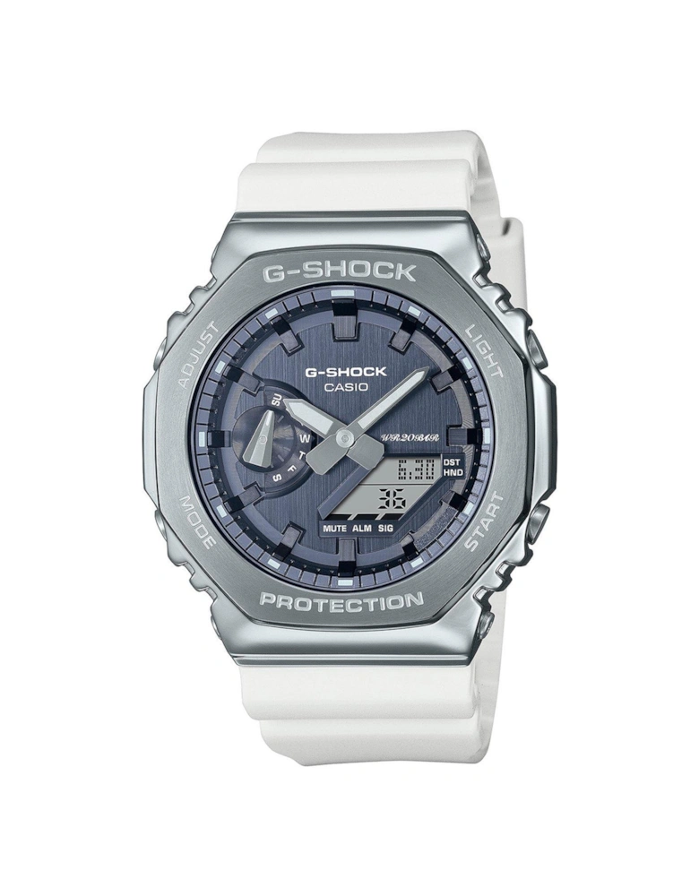 G-Shock GM-2100WS-7AER Metal Covered Blue Dial White Resin Watch