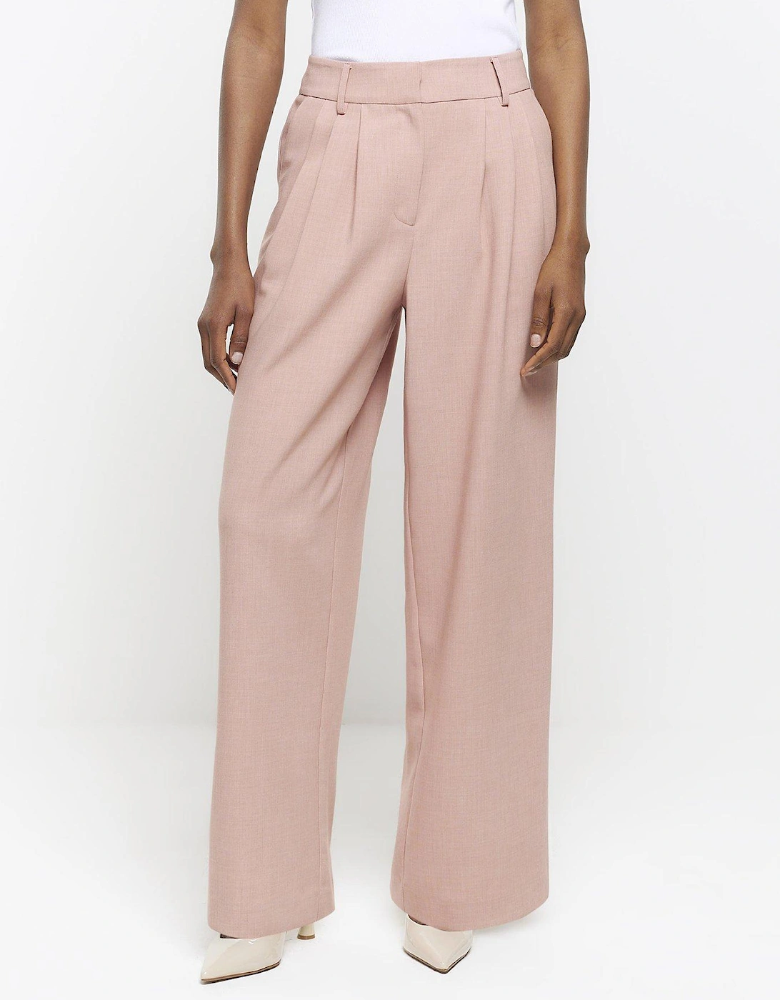 Pleated Wide Leg Trousers, 2 of 1