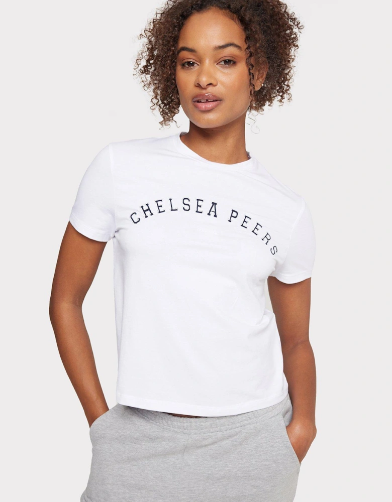 Branded Cropped T-Shirt - White