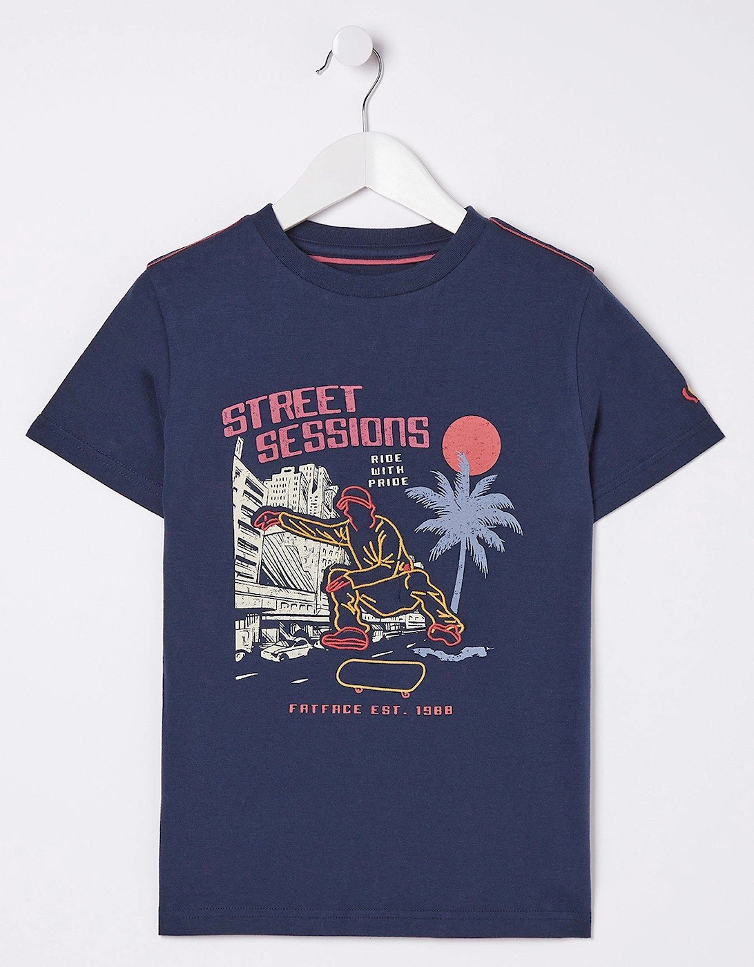 Boys Street Sessions Short Sleeve Tshirt - Navy, 5 of 4