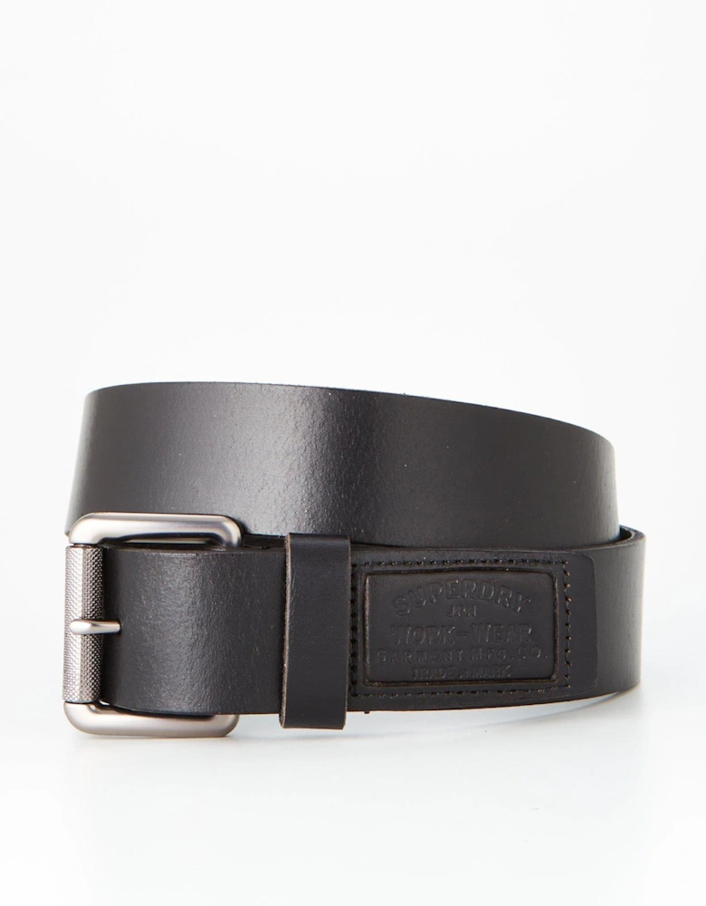 Badgeman Leather Belt - Black