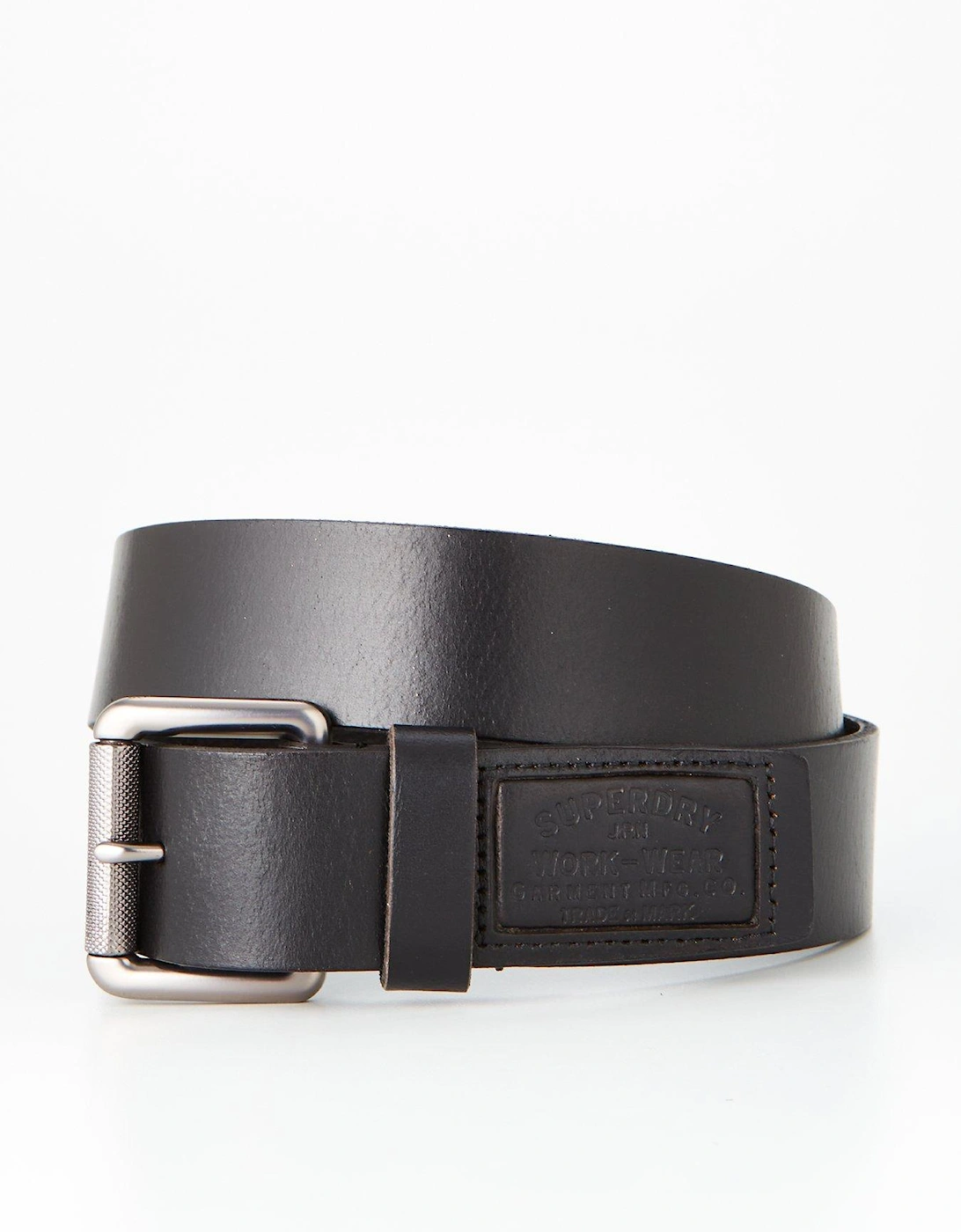 Badgeman Leather Belt - Black, 4 of 3