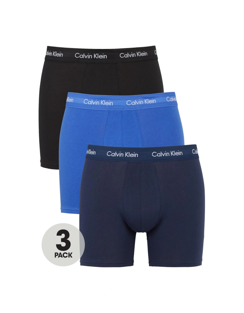 3 Pack Boxer Briefs - Blue/Navy/Black