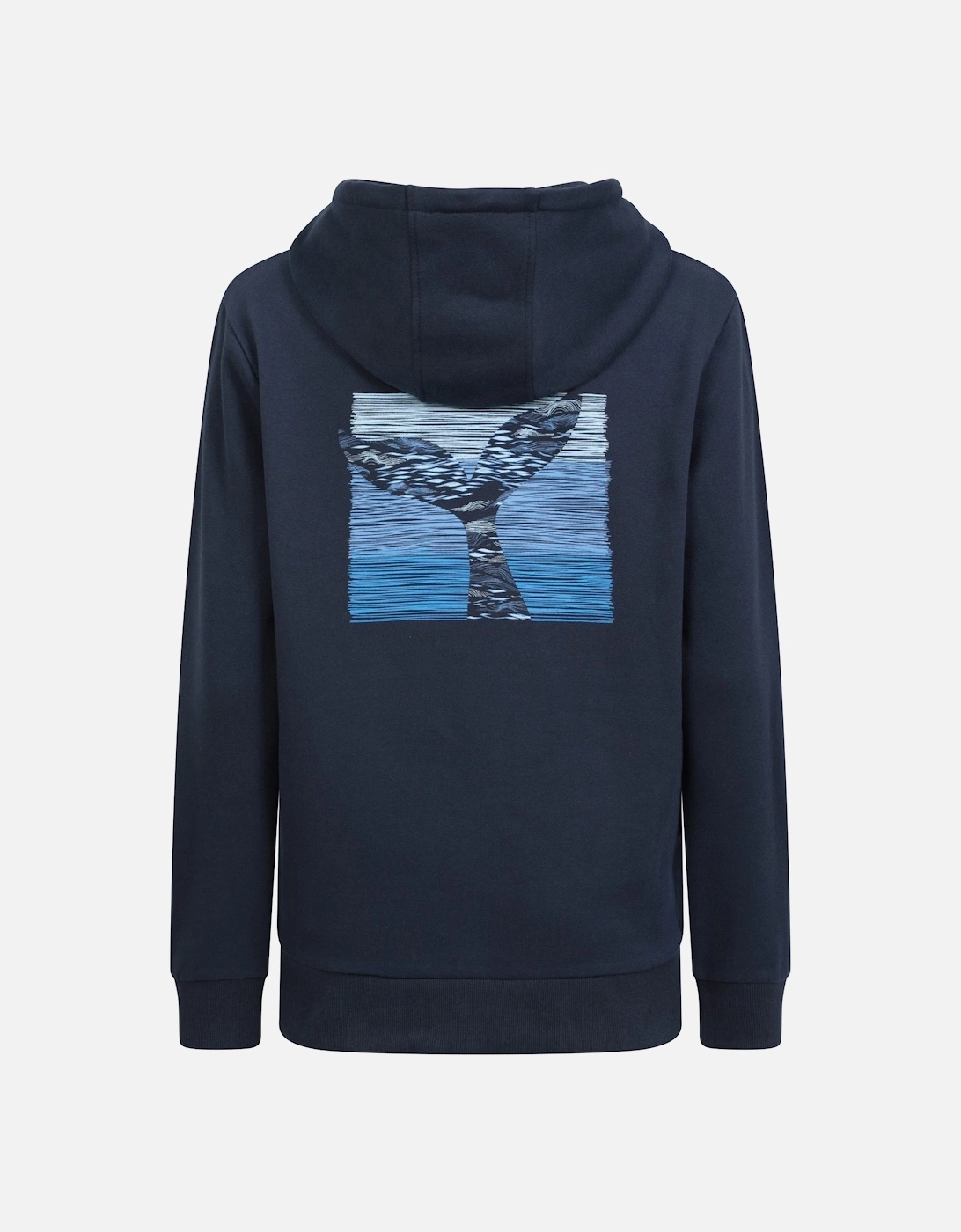 Womens/Ladies Whale Tail Regular Drawstring Hoodie