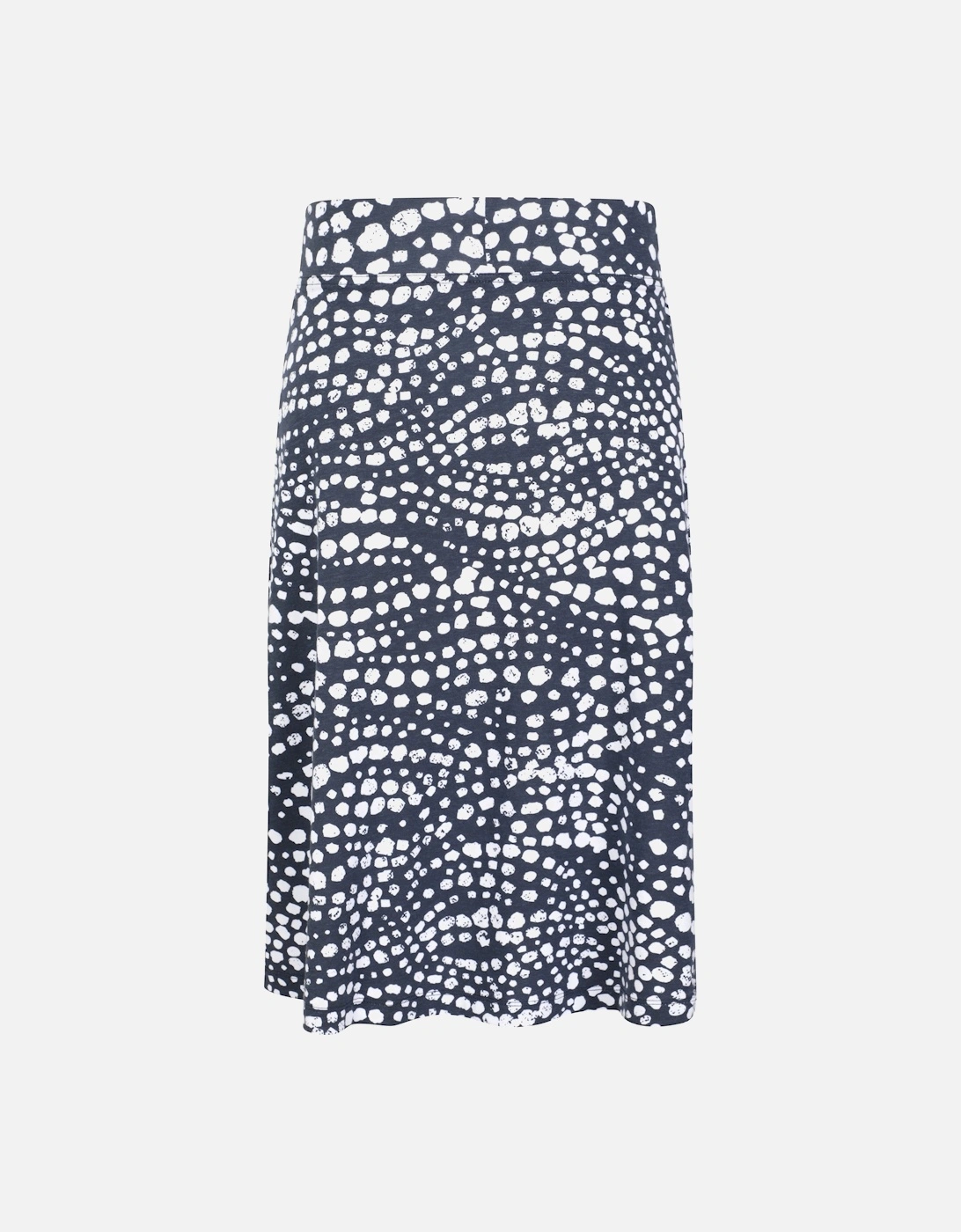 Womens/Ladies Waterfront Spotted Jersey Midi Skirt