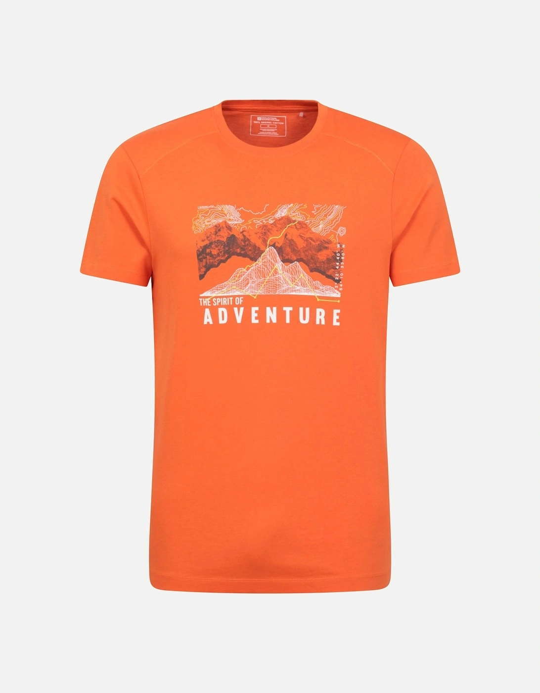 Mens Adventure Begins Organic Cotton T-Shirt, 5 of 4