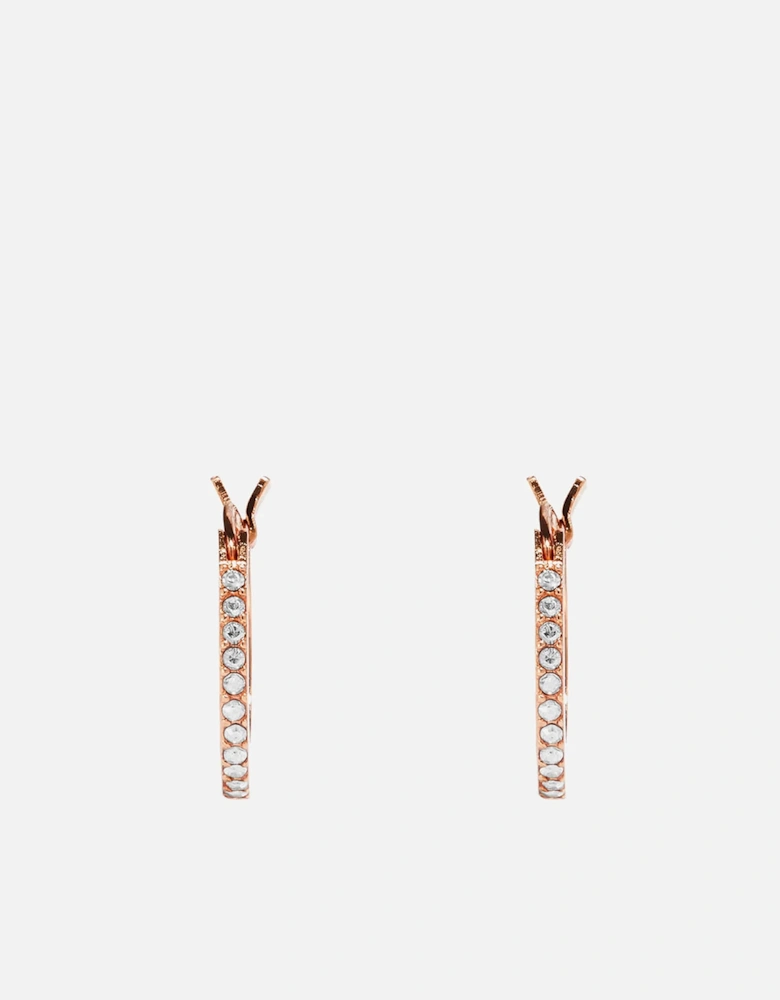 Women's Pave Huggie Earrings - Ro/Peach - - Home - Brands - - Women's Pave Huggie Earrings - Ro/Peach