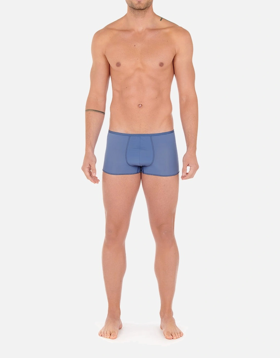 Plume Boxer Trunk, Mid Blue