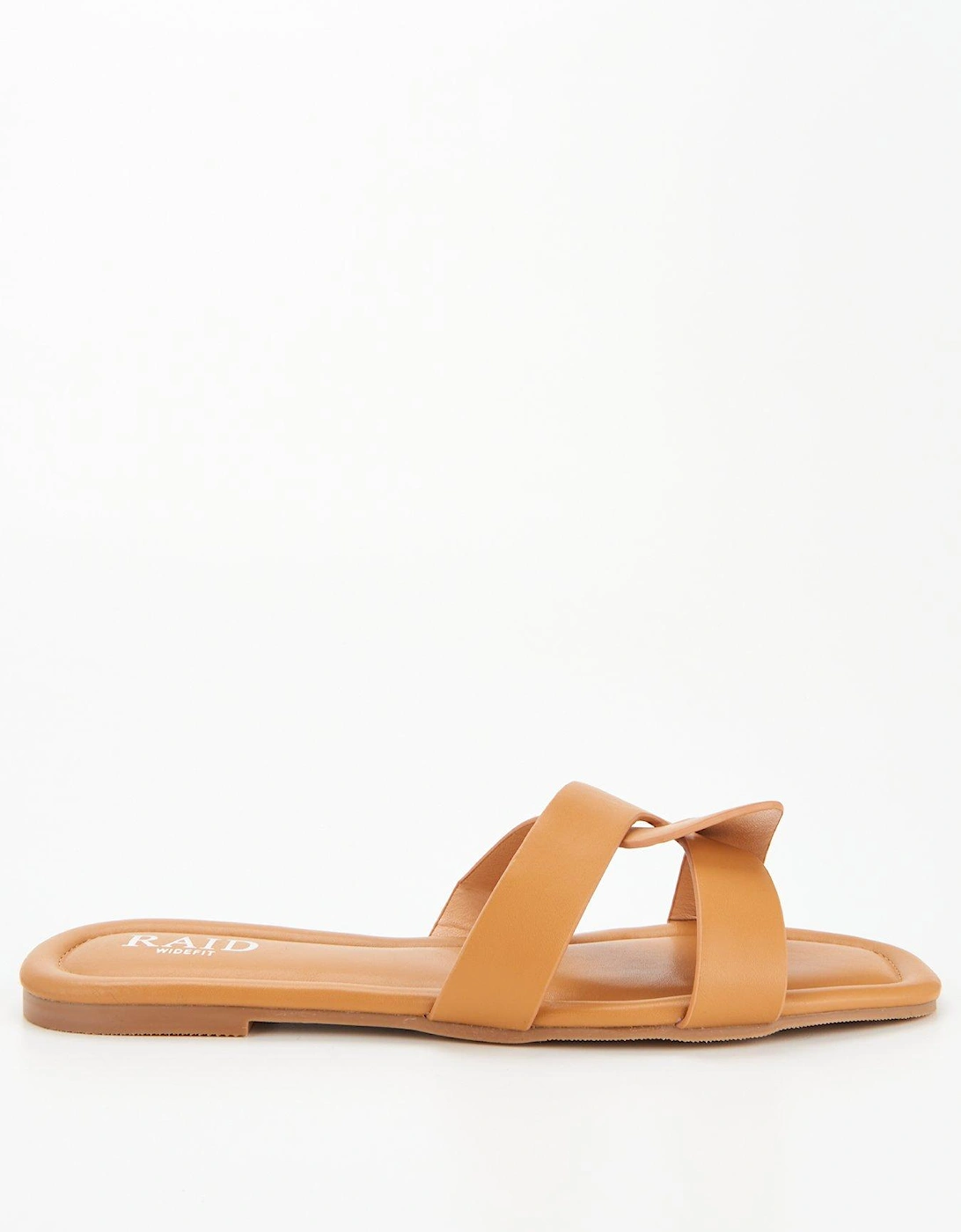 Wide Fitting Geeno Flat Sandal - Nude, 2 of 1