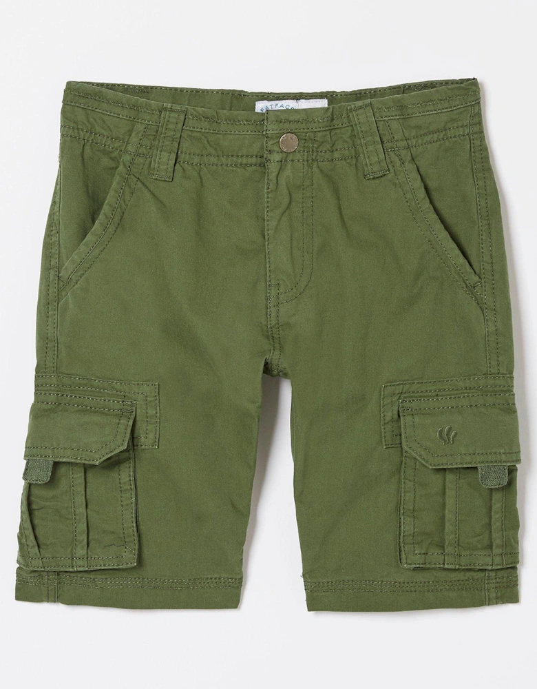Boys Lulworth Cargo Shorts - Khaki Green