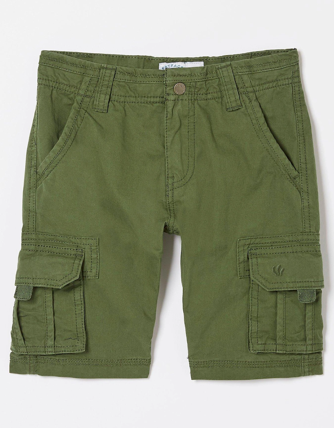 Boys Lulworth Cargo Shorts - Khaki Green, 2 of 1