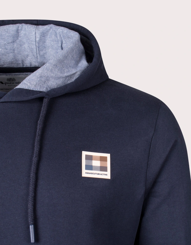 Active Club Check Patch Hoodie