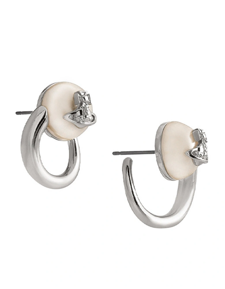 Carola Pearl Silver Earrings