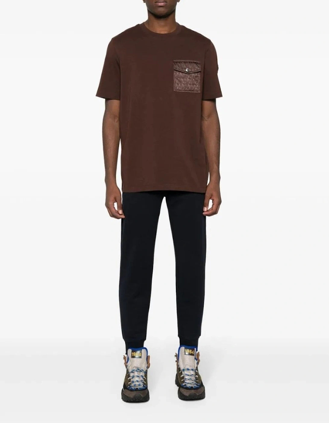 Monogram Pocket T-shirt Brown