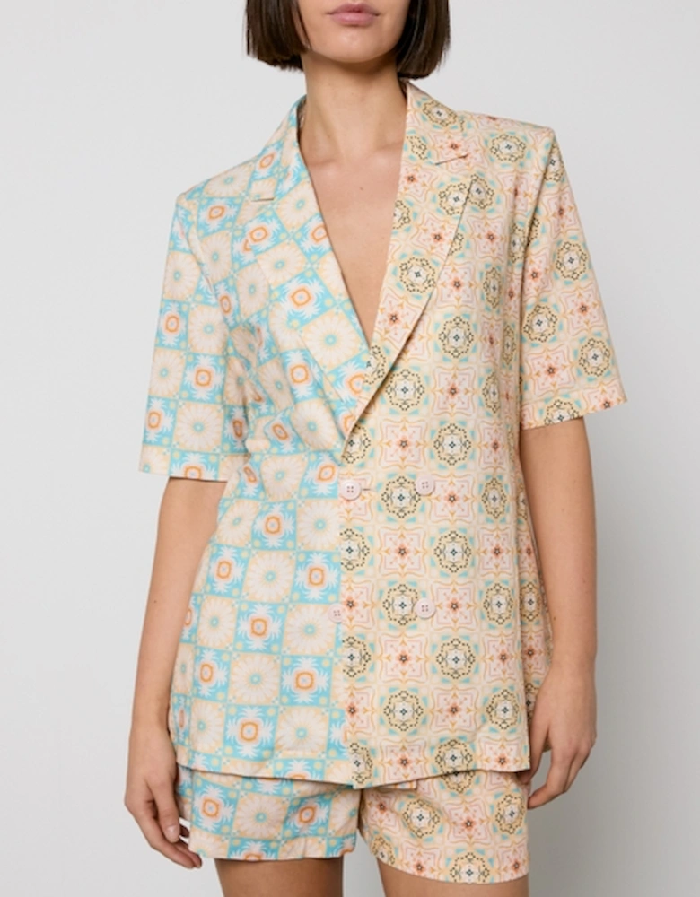 Margo Cotton and Linen-Blend Blazer