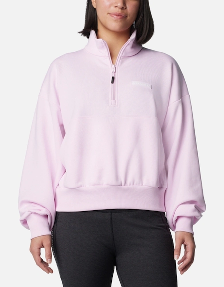 Marble Canyon™ French Terry Stretch-Jersey Quarter-Zip Sweatshirt