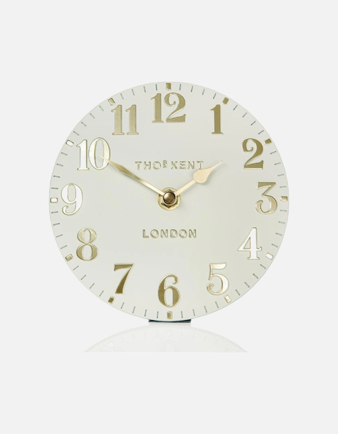 6" Arabic Mantel Clock Oatmeal