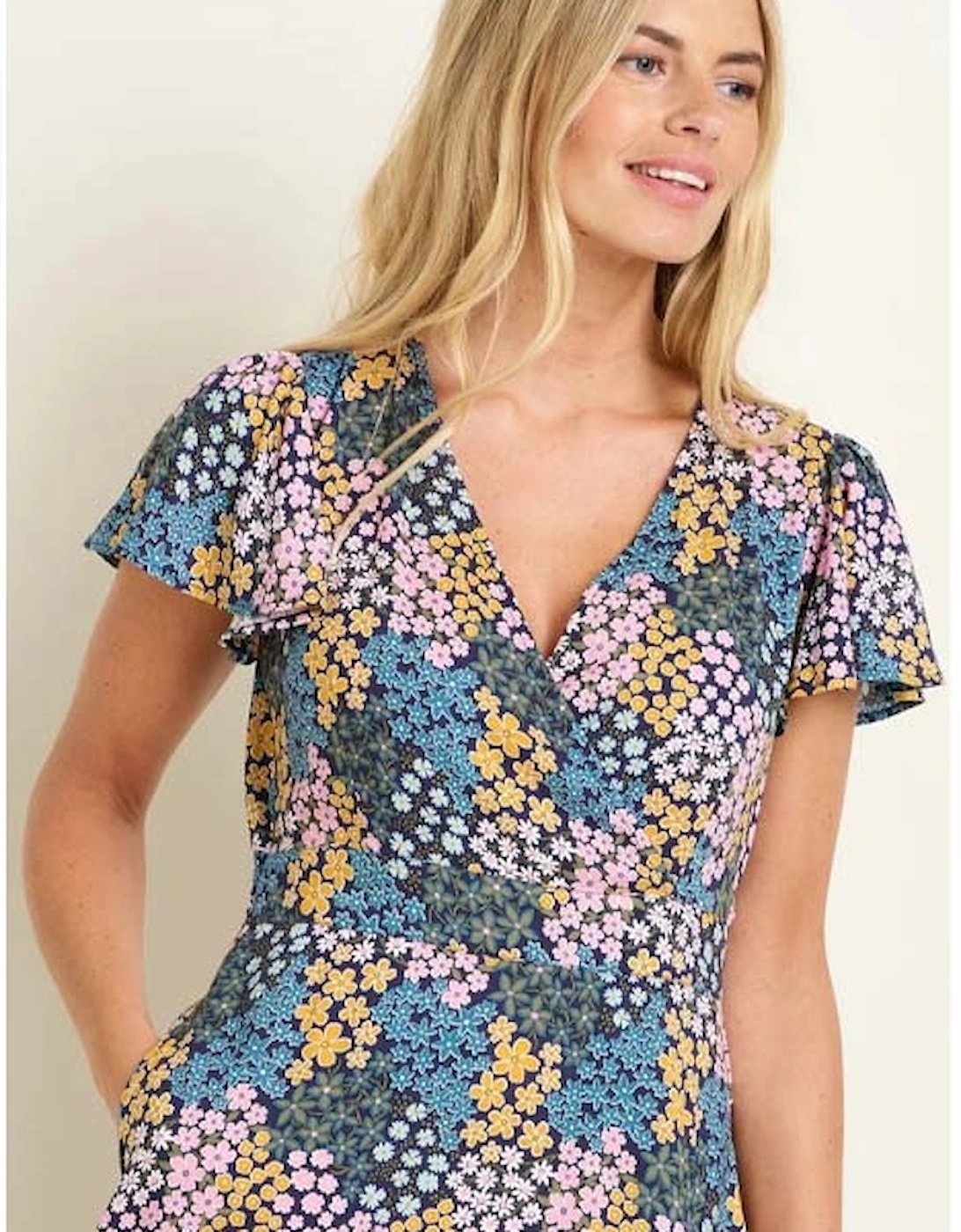 Women's Wildflower Meadow Wrap Dress Multi